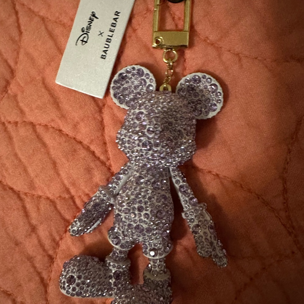 BaubleBar Lavender Mickey Keychain